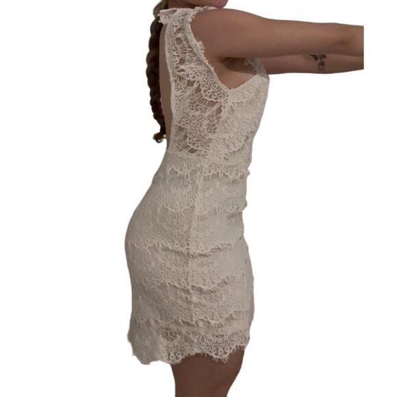 Free People DayDream BodyCon Slip Dress Lace Cut Outs Backless Size XS - Picture 3 of 6